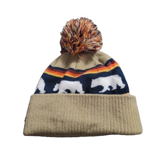 Kavu Toddler Herschel Pom Beanie Polar Bear Print Pom Pom - Picture 4 of 6